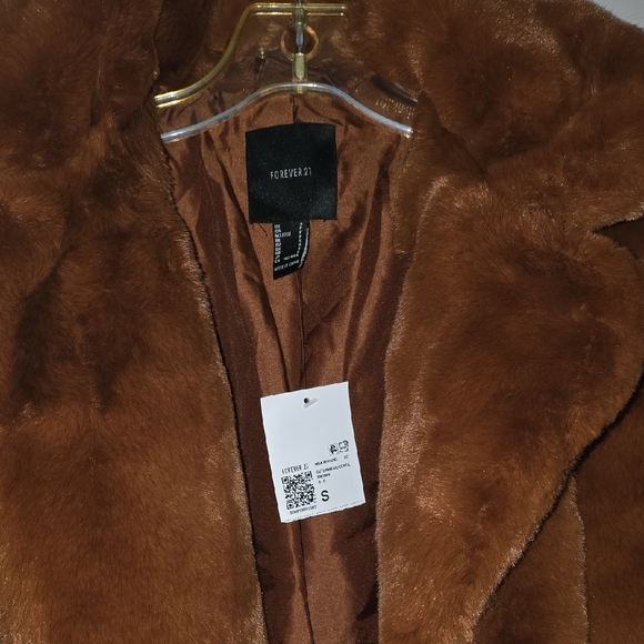 Forever 21 Rich Brown Teddy Jacket - Picture 3 of 7